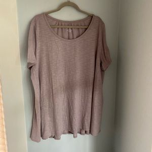 🌻Taupe/Tan flowy Lane Bryant t shirt